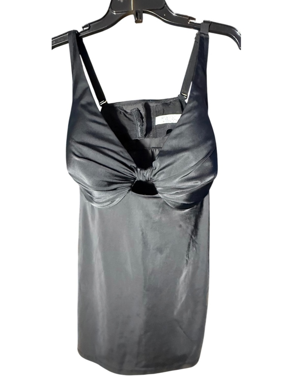 Cacique Black Tankini Top 44D